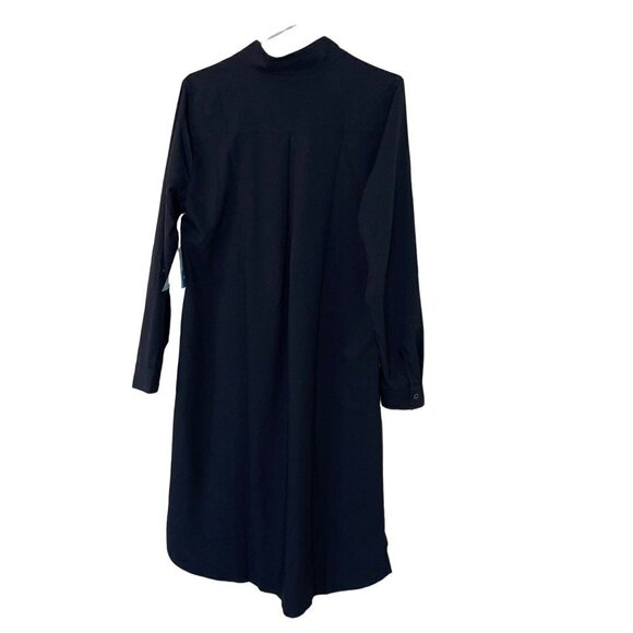 Coolibar Womens Shirt Dress Size Medium Black UPF 50+ Oxford Tab Sleeve New - Picture 11 of 11
